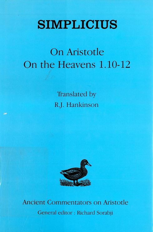 Simplicius - on aristotle on the heavens 1.10-12
