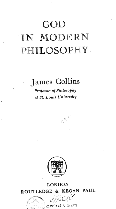 God in modern philosophy