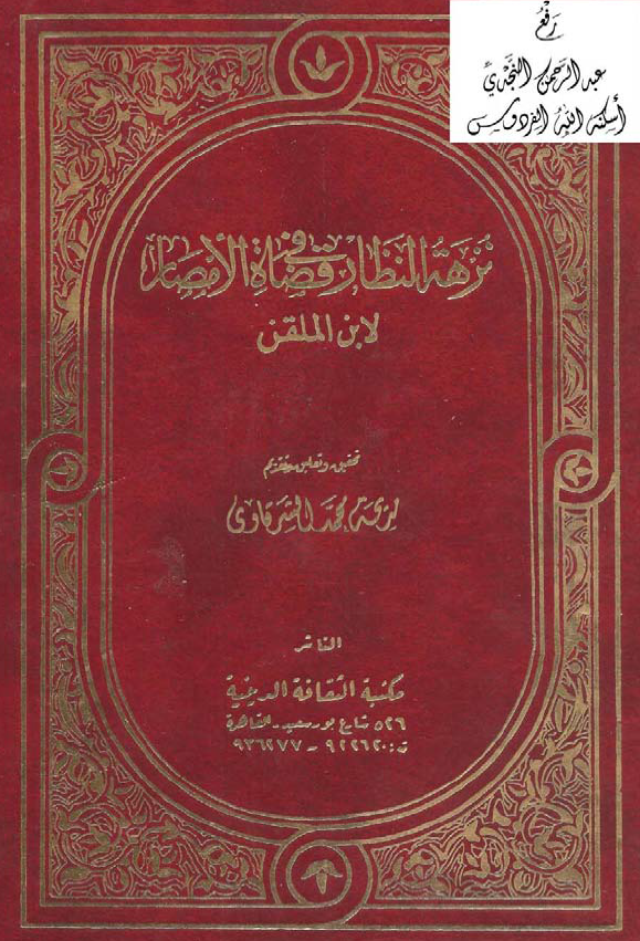 نزهه النظار في قضاه الامصار