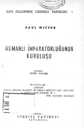 osmanli imparatorlugunun kurulusu