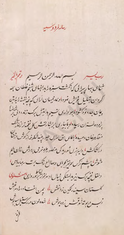 رساله فردوسیه