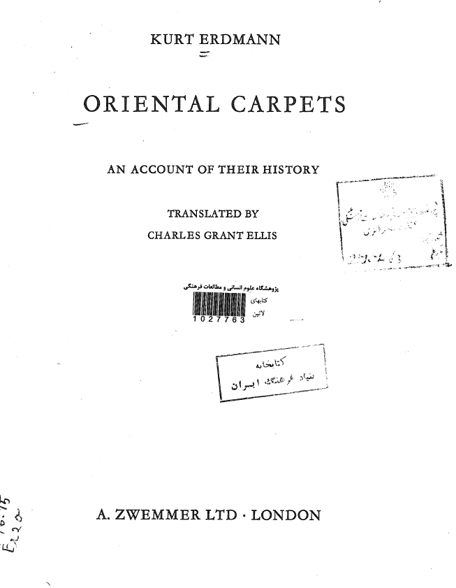 Oriental carpets; An account of their history
