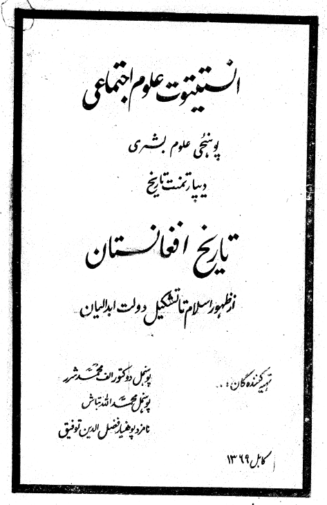 تاریخ افغانستان از ظهور اسلام تا تشکیل دولت ابدالیان