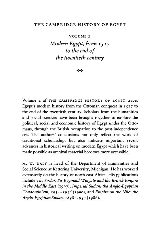 The Cambridge history of Egypt - Vol Two