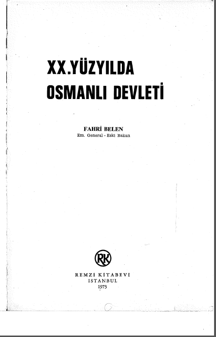 xx.yuzyilda osmanli develeti
