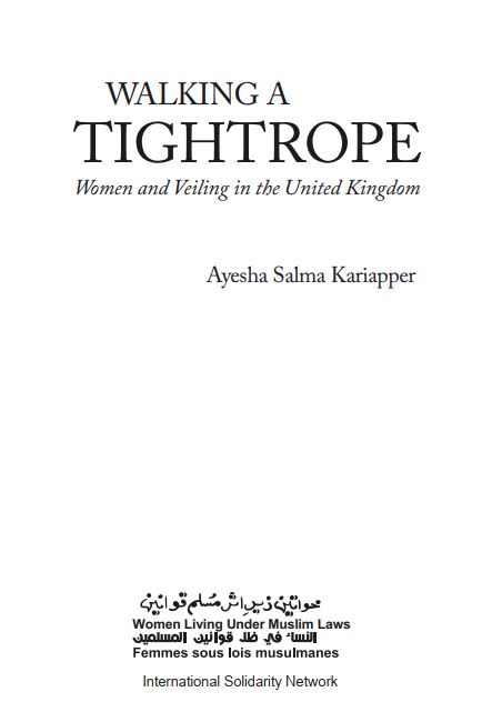 Walking a tightrope - women and veiling in the united kingdom