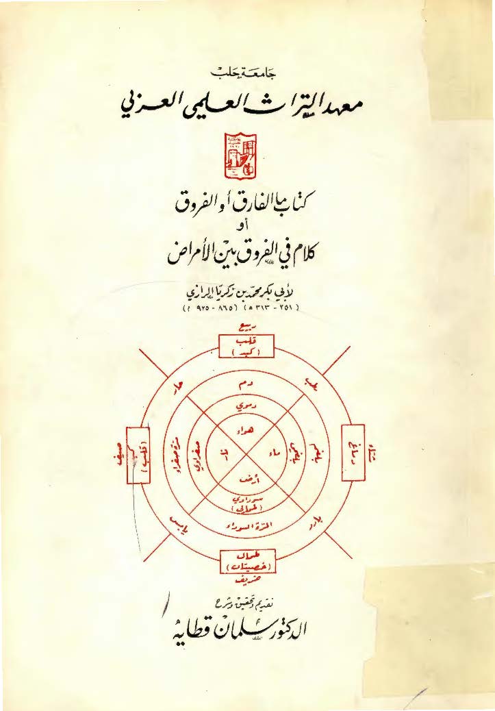کتاب ما الفارق و الفروق او کلام في الفروق بين الامراض
