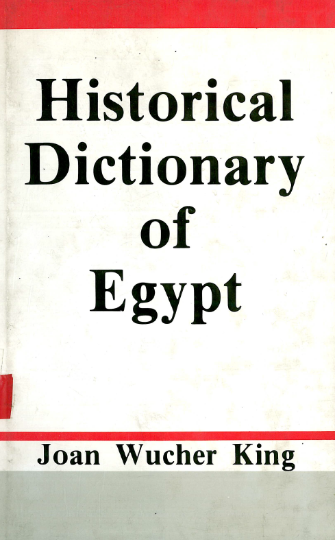 Historical dictionary of Egypt