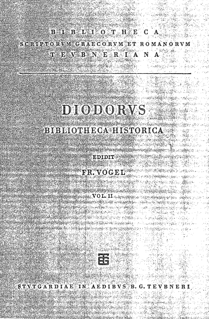 DIODORI BIBLIOTHECA HISTORICA