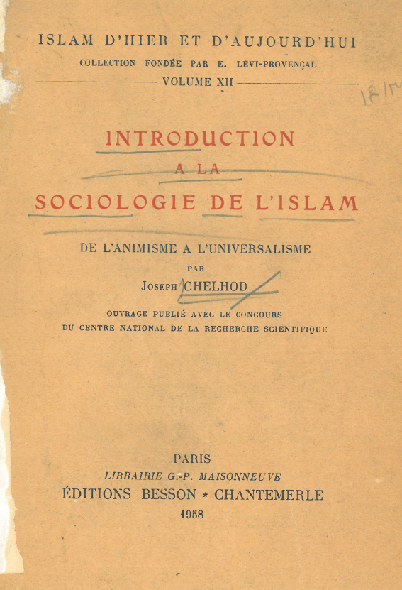 introduction a la sociologie de l'Islam