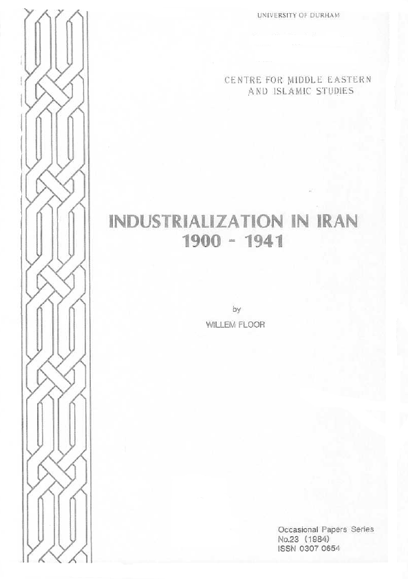 Industrialization in Iran 1900-1941