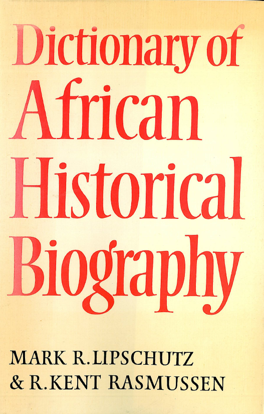 Dictionary of African historical biography