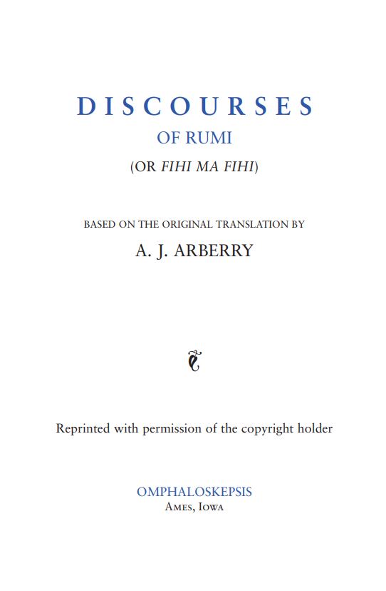 Discourses of rumi