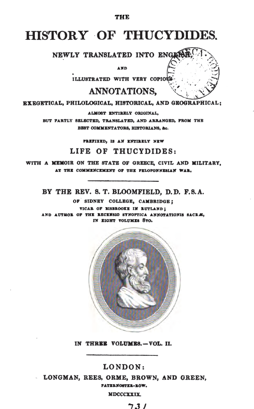 The history of Thucydides