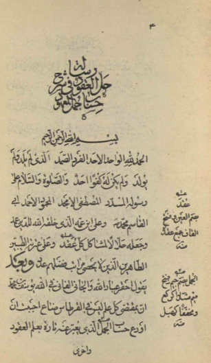 حل العقود في شرح حساب الجمل المعهود = حلّ العقود عن حساب الجمل و العقود
