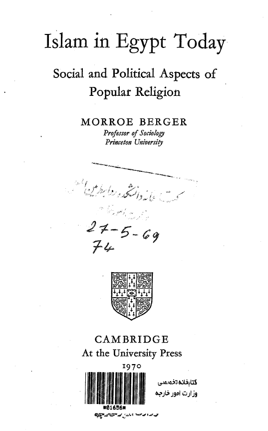Islam in Egypt today; Social and political aspects of popular religion