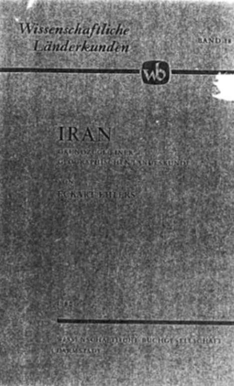 Iran; Grundzuge einer geographischen landeskunde