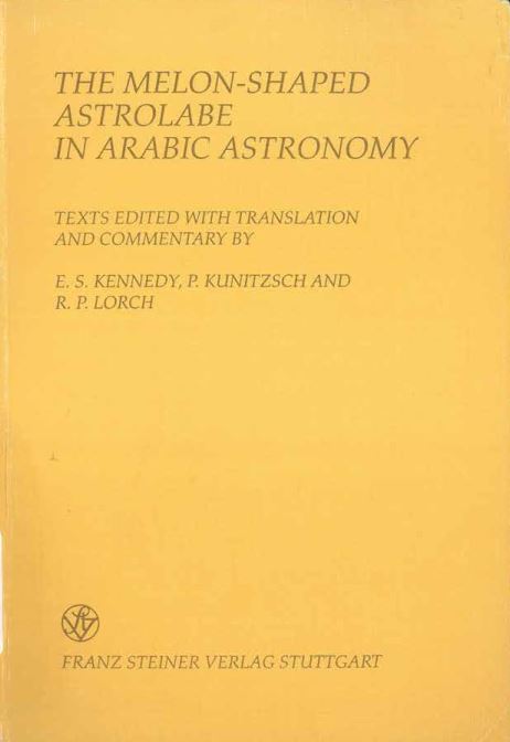 The melon shaped astrolabe in arabic astronomy