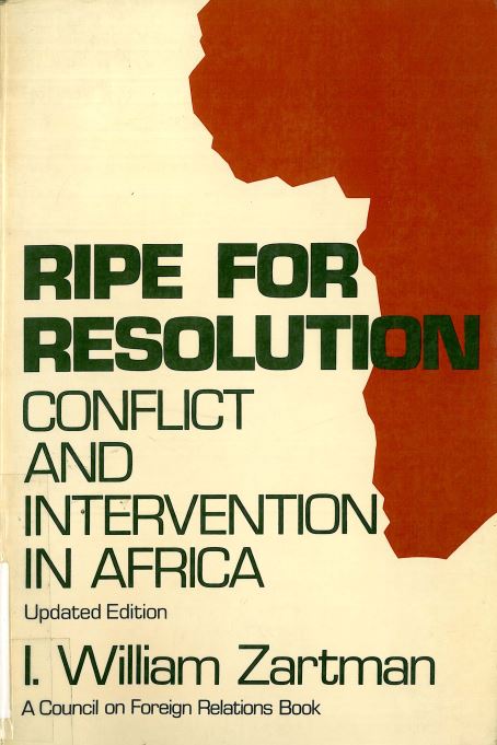 Ripe for resolution - conflice and intervention in africa