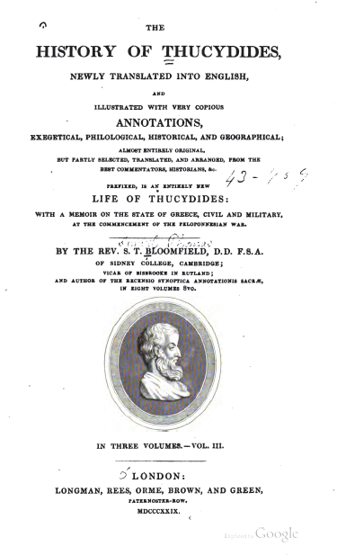 The history of Thucydides