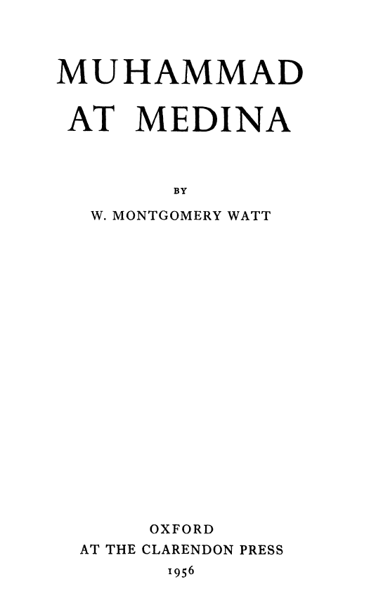 MUHAMMAD AT MEDINA