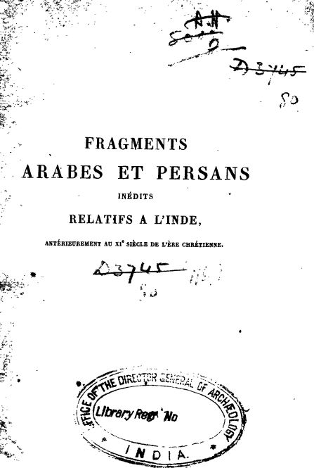 Fragments arabes et persans