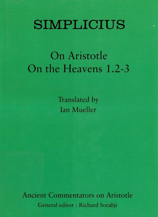 Simplicius - on aristotle on the heavens 1.2-3