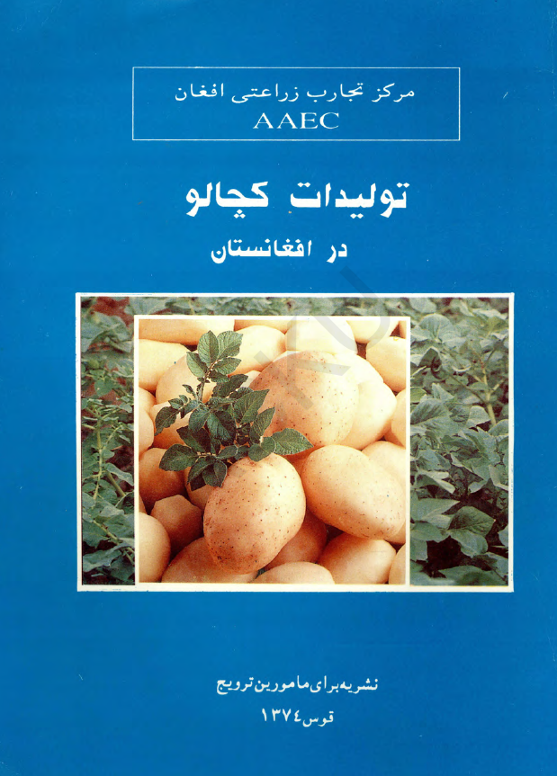 تولیدات کچالو در افغانستان (نشریه برای ماورین ترویج)