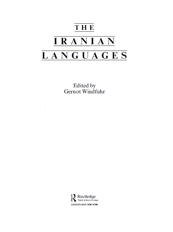 The lranian Languages