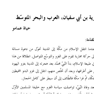 معاوية بن أبي سفيان العرب والبحر المتوسط