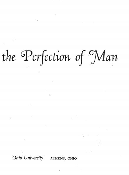 The perfection of man