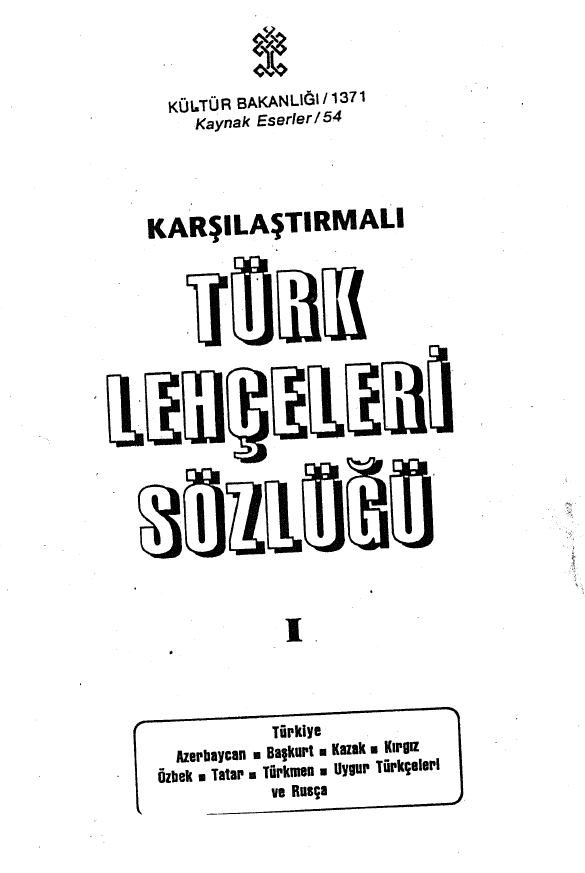 Turk lehceleri sozlugu