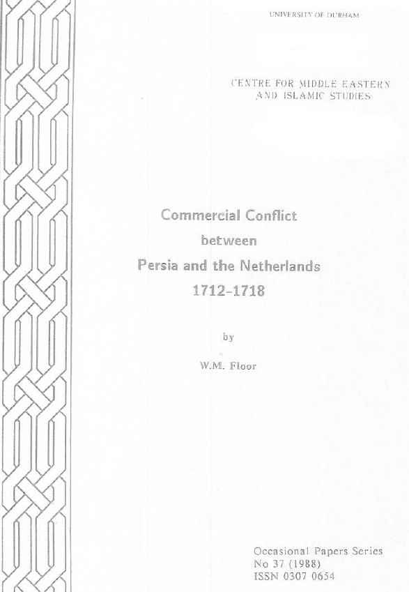 Commercial conflict between Persia and Netherlands 1712-1718