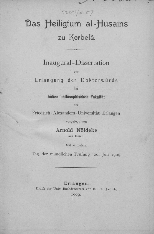 Des heiligtum al-Husains zu Kerbela