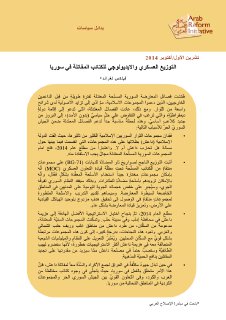التوزيع العسكري والايديولوجي للكتائب المقاتلة في سوريا