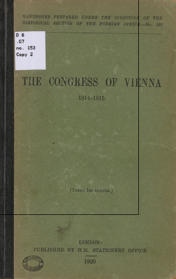 The congress of vienna 1814-1815