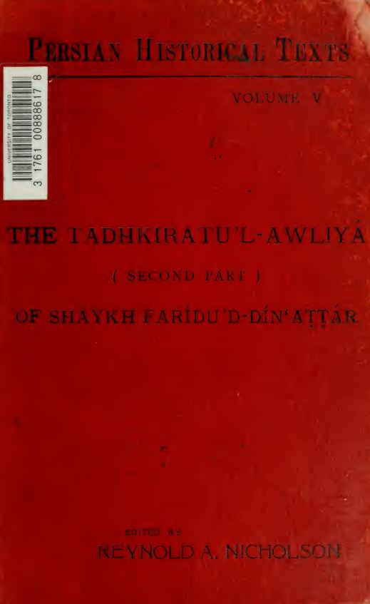 Persian historical texts the tadhkiratu lawliya