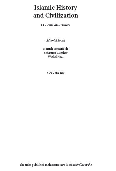 Islamic history and civilization; The Book of Noble Character
