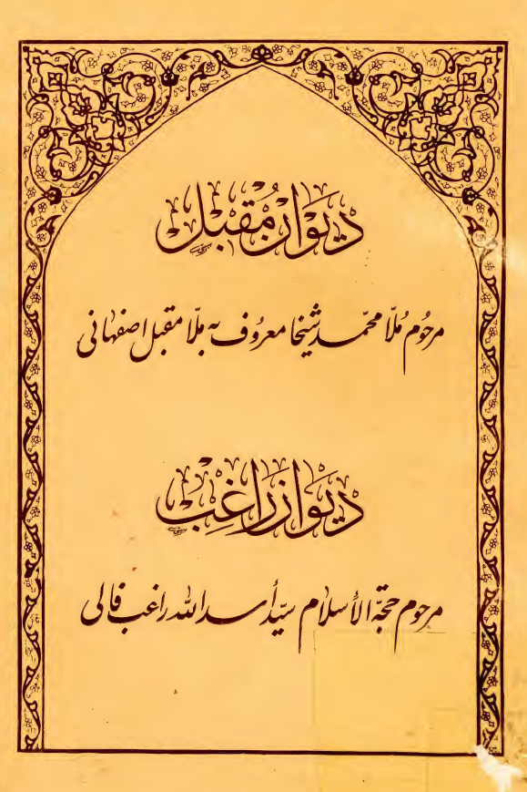 ديوان مقبل شيخ محمد شيخا و ديوان راغب