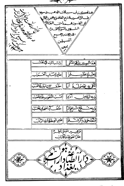 سبائک الذهب في معرفة القبائل و الانساب و التاريخ العرب