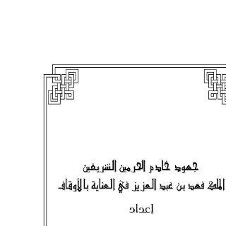 جهود خادم الحرمين الشريفين الملك
