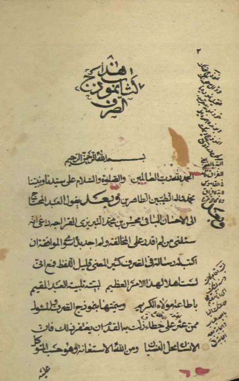 نموذج الصرف