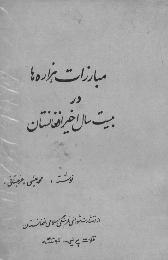 مبارزات هزاره ها در بیست سال اخیر افغانستان