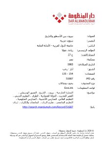 بيروت بين الاسطورة و الحقيقة نيقولا زياده