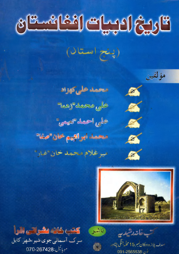 تاریخ ادبیات افغانستان (پنج استاد)