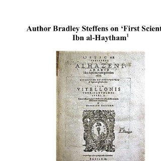 Ibn al Haytham preprint 2018