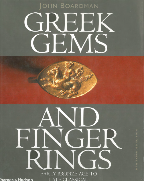 Greek Gems and finger rings; Early bronze age to late classical