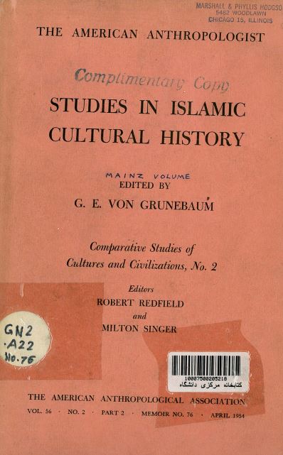Studies in islamic cultural history