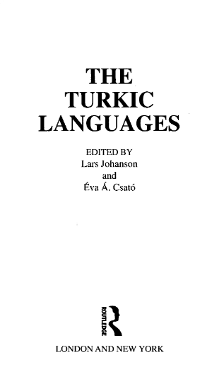 The Turkic languages