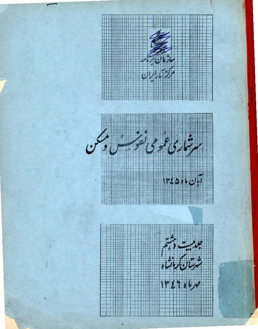 سرشماری عمومی نفوس و مسکن، آبان ماه 1345، جلد بیست و هشتم شهرستان کرمانشاه
